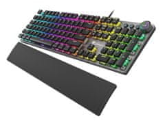 Genesis herná mechanická klávesnica THOR 401/RGB/Kailh Brown/Drôtová USB/US layout/Čierna