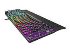Genesis herná mechanická klávesnica THOR 401/RGB/Kailh Brown/Drôtová USB/US layout/Čierna