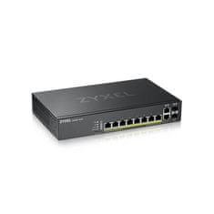 Zyxel GS2220-10HP,EU región,8-port GbE L2 PoE Switch with GbE Uplink (1 year NCC Pro pack license bundled)