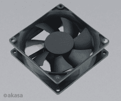 Akasa ventilátor - 8 cm - Paxfan - čierny
