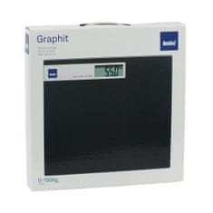 Kela Osobná váha digitálna sklenená čierna do 150kg GRAPHITO KL-21298