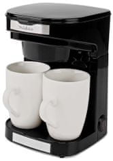 Nedis kávovar/ na dve šálky/ kapacita 0,25 l/ automatické vypnutie/ čierny