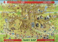 Heye Puzzle Šialená ZOO: Opičí výbeh 1000 dielikov