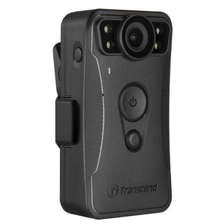 Transcend DrivePro Body 30 osobná kamera, Full HD 1080p, infra LED, 64GB pamäť, Wi-Fi, Bluetooth, USB 2.0, IP67, čierna