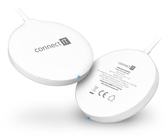 Connect IT MagSafe Wireless Fast Charge bezdrôtová nabíjačka, 15 W, BIELA