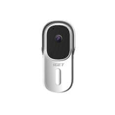 iGET HOME Doorbell DS1 White - WiFi batériový videozvonček, FullHD + !!! ZADARMO reproduktor CHS1 !!!