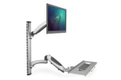 Digitus držiak na monitor a klávesnicu do 69cm (27"), flexibilný, 8kg VESA 75 x 75 a 100 x 100 mm