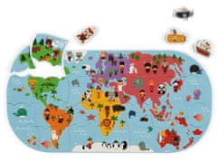 Janod Puzzle do vane Mapa sveta 28 dielikov