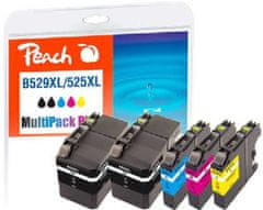 Peach kompatibilný cartridge Brother LC529XL/LC525XL MultiPack Plus, 2xbk, c, m, y, 2x50 ml, 3x15 ml