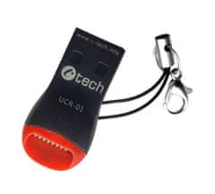 C-Tech Čítačka kariet UCR-01, USB 2.0 TYPE A, micro SD