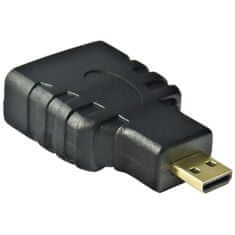 Akyga adaptér HDMI/microHDMI/ABS/cierna