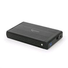 Gembird Externý box pre 3.5" zariadenie, USB 3.0, SATA, čierny