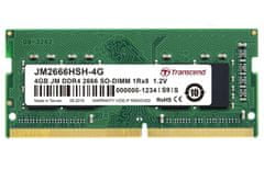 Transcend pamäť 4GB SODIMM DDR4 2666 1Rx8 512Mx8 CL19 1.2V