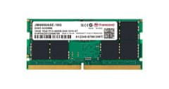 Transcend pamäť 16GB SODIMM DDR5 4800 (JetRam) 1Rx8 2Gx8 CL40 1.1V