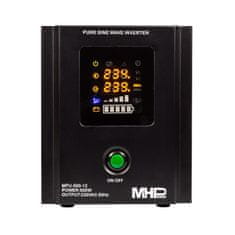 MHpower Záložný zdroj MPU500-12, UPS, 500W, čistá sínus