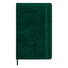 Moleskine Velvet zápisník zelený L