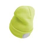 SIXTOL LED čelovka čiapka s čelovkou, nabíjacia fluorescenčná žltá
