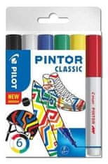 Pilot Pintor Fine Súprava akrylových popisovačov 0,9-1,5mm - Classic 6 ks