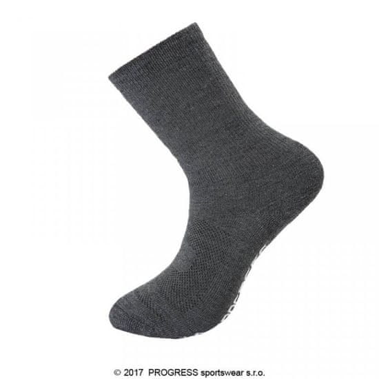 Progress Ponožky MANAGER merino šedé - 3-5