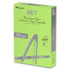 Farebný papier Rey Adagio fluo, 500 listov, zelený