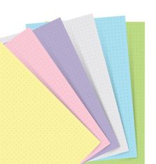 Filofax papier bodkovaný, pastelový