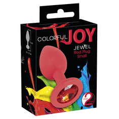 You2toys Análny kolíček Colorful Joy Jewel Red Plug sm
