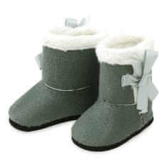 Petitcollin Zimné topánky šedobiele (pre bábiku 34 cm)