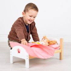Bigjigs Toys Drevená postieľka pre bábiky
