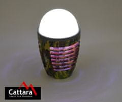 Cattara LED svietidlo PEAR ARMY nabíjací + lapač hmyzu
