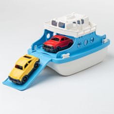 Green Toys Trajekt modro-biely s autíčkami