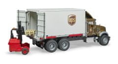 BRUDER Nákladné auto Mack UPS s vysokozdvižným vozíkom