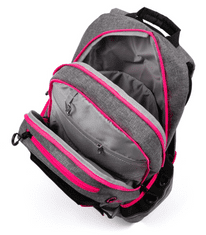 Oxybag Študentský batoh Šport GREY LINE Pink