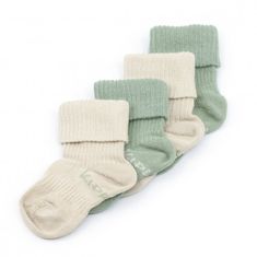 KipKep detské ponožky Stay-on-Socks 12-18m 2páry Calming Green