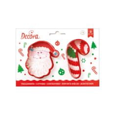 Decora Vykrajovačka vianočná Santa Claus a cukrovinka 8cm -