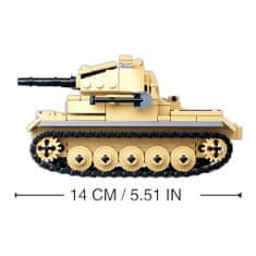 Sluban WWII M38-B0691 Nemecký tank Panzer II