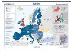 Európa - Európska únia a NATO 1:5 000 000 nástenná mapa