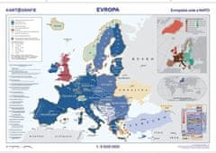 Európa - Európska únia a NATO 1:5 000 000 nástenná mapa