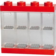 LEGO Zberateľská skrinka na 8 minifigúrok - červená
