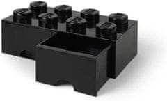 LEGO Úložný box so šuplíkmi 8 - čierny