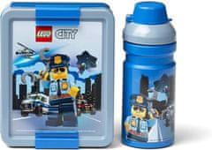 LEGO Olovrantový set City (fľaša a box) - modrá
