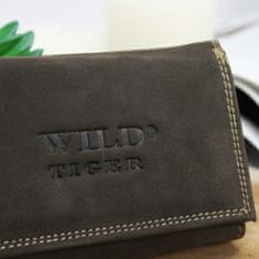 Wild Tiger Dámska kožená peňaženka Wild T., hnedá