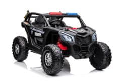 Lean-toys XB-2118 Police Black 4x4 Battery Buggy