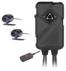 CEL-TEC palubná duálna kamera na motorku aj do auta MK02 Dual Wi-Fi GPS/predný, zadný 1080p/WiFi/g-senzor/IP67/káb.ovládač
