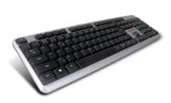 C-Tech klávesnica CZ/SK KB-102 USB slim silver