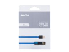 Avacom MIC-40B kábel USB - Micro USB, 40cm, modrá