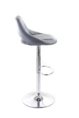 G21 Barová stolička Aletra koženková, prešívaná grey 60023094