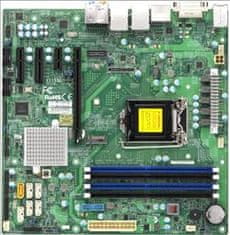 SuperMicro MB 1xLGA1151 (i7), Q170, DDR4, 6x SATA3, PCIe 3.0 (1 x16, 2 x4, 1 x1), 1x M.2, HDMI, DP, DVI, Audio