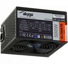 Akyga PC zdroj 500W Ultimate Series modulárny 80+ Bronze 120mm ventilátor