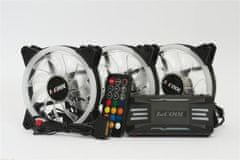 1stCool KIT AURA EVO 2 ARGB, 3x Dual Ring 120mm ventilátor + ARGB radič + diaľkový ovládač