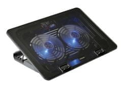 Evolveo A101, chladiaci podstavec pre notebook, pre ntb až 17", 2x ventilátor, regulácia otáčok, posvietenie, USB